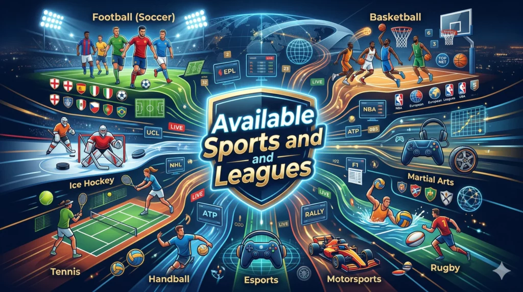 Available Sports and Leagues