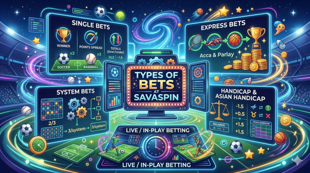 Types of Bets at Savaspin